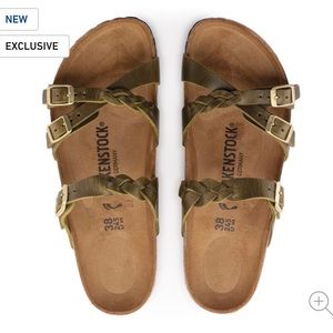 Birkenstock braided Franca in olive, women’s size 41, US 10